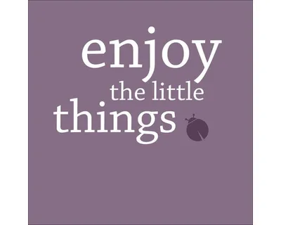 Produktbild von Glasbild Enjoy The Little Things GLA996 50x50 cm