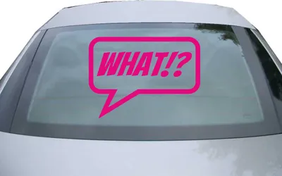 Produktbild von Indigos UG - Aufkleber Heckscheibe & Motorklappe DE2205 - pink - 600x442 mm - WHAT - Auto Scheiben Fenster Heckklappe Tuning Racing JDM - Die cut
