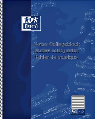 Produktbild von Oxford 100050345, Abbildung, Blau, A4, 50 Blätter, 90 g/m², Softcover