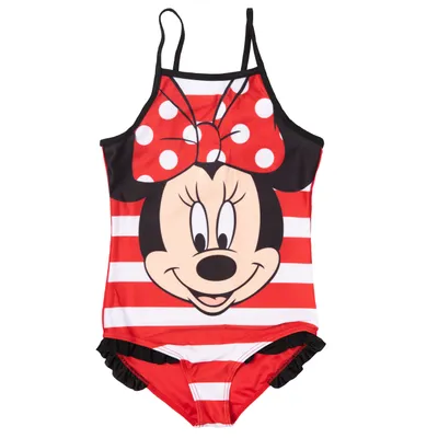 Produktbild von Minnie Mouse Badeanzug Minnie Maus Schwimmanzug Mädchen Bademode Größe 110-128 cm