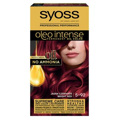 Obrázek produktu pro Syoss Oleo Intense - Barva na vlasy v odstnu Jasn erven 5-92