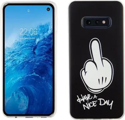 Produktbild von Samsung Galaxy S10e König Design Handy Hülle Schutz-Case Cover Bumper Have a nice day