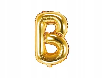 Produktbild von Balon foliowy złoty 35 cm litera B