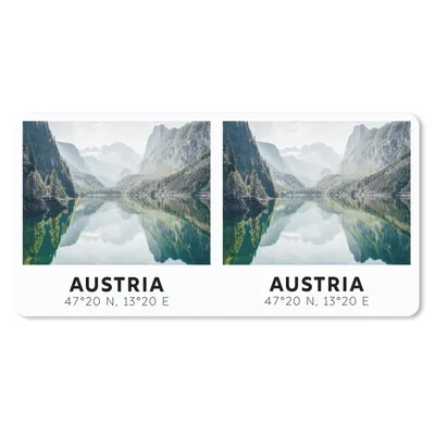 Produktbild von MuchoWow® Schreibtischunterlage Österreich - Alpen - Wasser - Berg 80x40 cm - XXL Mauspad - Gaming Mauspad