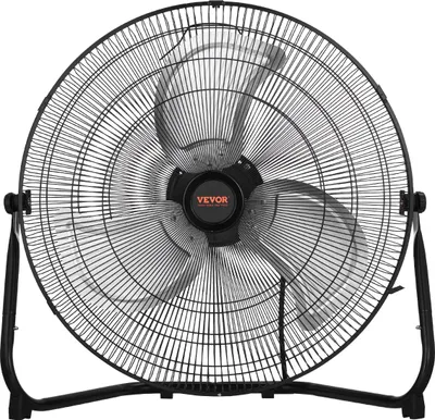 Produktbild von VEVOR Bodenventilator, 3 Gang, Windmaschine, 45 cm Standventilator, 360° verstellbare Neigung, 6 m/s Luftstrom, großer Metallventilator, für Zuhause, Fitnessstudio, Büro, Garage, Geschäft