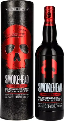 Image de Smokehead SHERRY BOMB Islay Single Malt Scotch Whisky 48% Vol. 0,7l in Tinbox