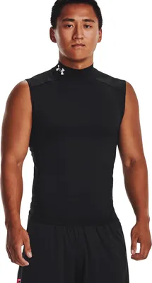 Image de Under Armour Heatgear Armour Comp Mock T-shirt sans manches Noir 3XL Homme Noir 3XL