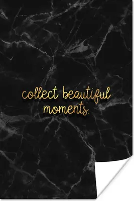 Produktbild von MuchoWow® Poster Zitate - Sprichwörter - Gold - Marmor 20x30 cm - Papierdruck