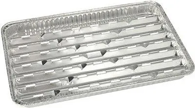 Produktbild von 50 Grillschalen, Alu eckig 2,5 cm x 23 cm x 34 cm