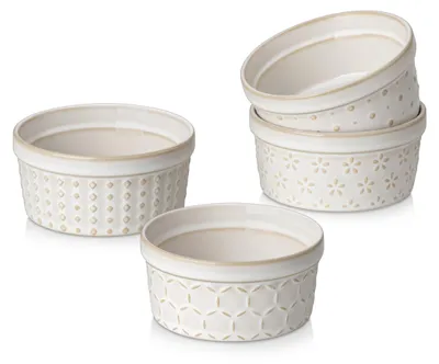 Produktbild von MALACASA Creme Brulee Schälchen 4er Set Soufflé Förmchen 120ml Beige