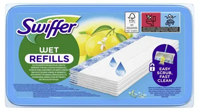 Productafbeelding van Swiffer vochtige doekjes, artikelnummer 8700216717779, afmetingen 21x28 cm, 24 stuks