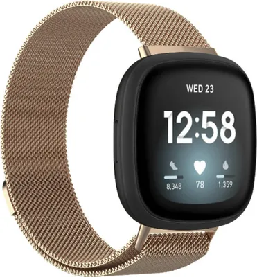 Image de imoshion Bracelet magnétique milanais pour le Fitbit Versa 4/ 3 / Sense (2) - Or Rose