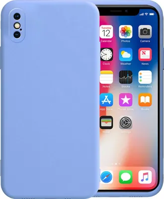 Produktbild von Apple iPhone XS Max Round Edge TPU Case Hellblau