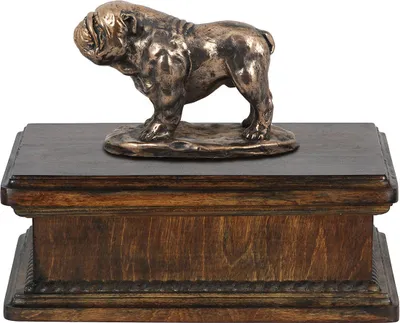 Zdjęcie produktu dla Staffordshire Bull Terrier, Staffik, Staffi - urna na psie prochy, klasyczna urna ze statuetką, elegancka urna z psem marki Art-Dog