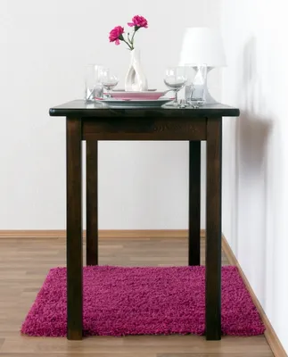 Produktbild von Tisch Kiefer massiv Vollholz Walnussfarben Junco 227B (eckig) - 60 x 100 cm (B x T)