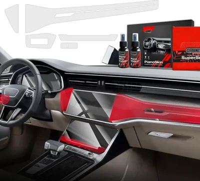 Produktbild von 5in1 Schutzfolien Grizz Protector für Mittelkonsole & Armaturenbrett - Audi S6 C8 (2018-2024) Matt