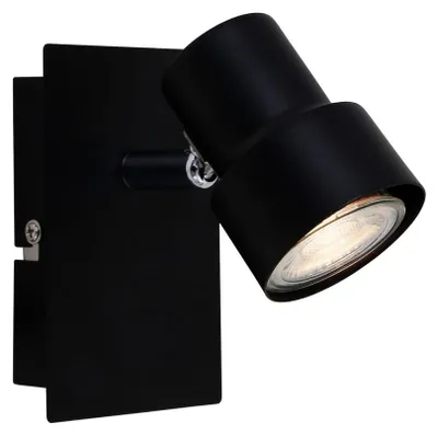 Immagine prodotto di Plafoneeria LED 1xGU10 faretto orientabile e girevole nero 5W Briloner