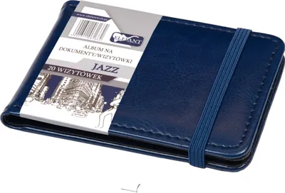 Zdjęcie produktu dla Elefant Album Na Wizytówki Jazz Granat - 20 Miejsc, Oprawa Twarda