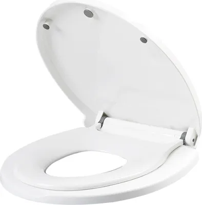 Produktbild von Familien-WC-Sitz - HIMIMI - 44,7 x 37 x 5,5 cm WC-Sitz mit Absenkautomatik und Soft-Close-Funktion für Erwachsene und Kinder