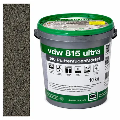 Produktbild von vdw 815 ultra steingrau 10kg PlattenfugenMörtel