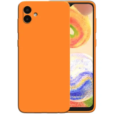 Image de Smartphonica Etui en silicone pour Samsung Galaxy A04
  étui avec intérieur souple - Orange