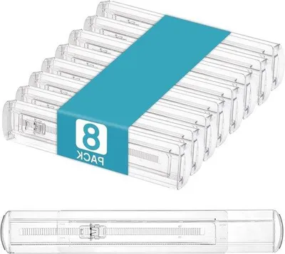 Immagine prodotto di Set di organizer in plastica per cassetti (8 pezzi) - Altezza 58 cm - Regolabile - Organizer per cassetti da cucina - Portaposate - Soluzione di archiviazione - Accessori da cucina
