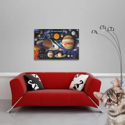 Immagine prodotto di Educativo - Educazione - Poster - Sistema solare - Sistema solare + 1 poster di dimensioni 61x91,5 cm