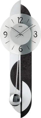 Produktbild von AMS Quarz-Pendeluhr, Quarzpendelwerk, 23x69x7cm, 7299