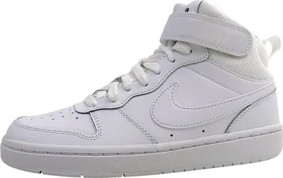 Productafbeelding van Nike Court Borough Mid Sportschuhe Kinder Sneaker sportlicher Schnürer Weiß Freizeit