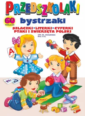 Image de Książka dla dzieci Nauka pisania i naklejki Przedszkolaki bystrzaki