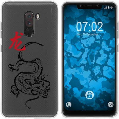 Produktbild von PhoneNatic Case kompatibel mit Xiaomi Pocophone F1 Silikon-Hülle Tierkreis Chinesisch M5