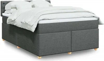 Produktbild von Möbel Boxspringbett mit Matratze Dunkelgrau 140x200 cm Stoff - Bettrahmen 3286711
