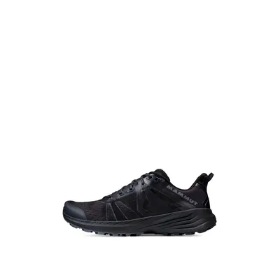 Schwarze Trailrunning-Schuhe "Saentis TR Low" von Mammut; geeignet für Herren.