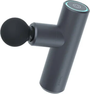 Produktbild von Yunmai Mini, Perkussions-Massage, ABS, Rücken, Beine, Hals/Nacken, Schultern, Thighs, Universal, Schwarz, Aluminium, Silikon, Tasten, 3 Kopf/Köpfe