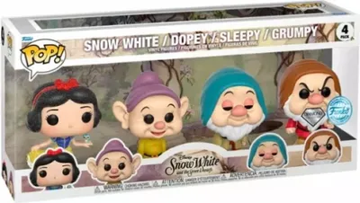 Produktbild von Funko POP! Disney - Snow White- 4PK(DGLT)(EMEA) #77207
