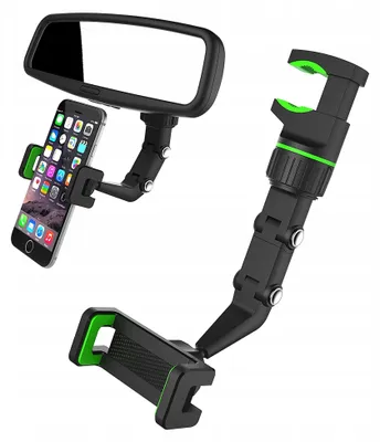 Produktbild von Hurtel Verstellbare Auto Rückspiegel Smartphone Halterung Grün
