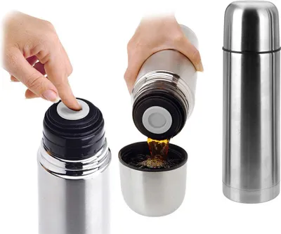 Image de Thermos Inox 0.5l Isotherme, Durable, Compact - Excellent Houseware