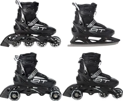 Produktbild von 4in1 Inline Skates Inliner Triskates Rollschuhe Raven Profession Black 28-32