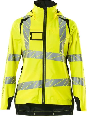 Produktbild von MASCOT 19011-449-1709-2XL, Jacke, Frau, Schwarz, Gelb, 2XL, 112 cm, Polyester