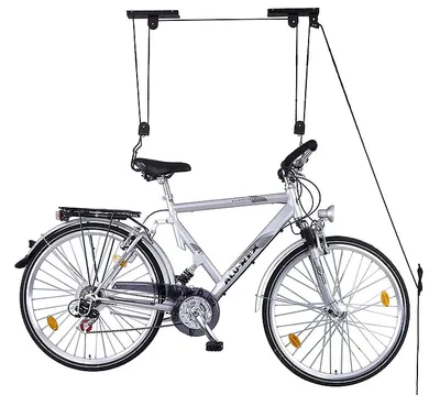 Immagine prodotto di Sollevatore per biciclette Sospensione per biciclette Sollevatore per biciclette Sistema di trazione a cavo fino a 20 kg