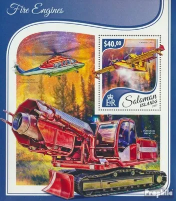 Produktbild von Briefmarken Salomoninseln 2017 Mi Block 692 (kompl. Ausg.) postfrisch Feuerwehrfahrzeuge