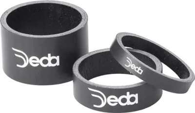 Produktbild von Deda Carbon-distanzstücke 5 Einheiten Schwarz 1 1/8´´ / 15 mm Schwarz 1 1/8´´ / 15 mm