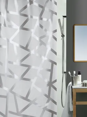 Obrázek produktu pro Spirella sprchový závěs, materiál Peva, antibakteriální, 100% vodotěsný, rozměry 180x200 cm, design "Bizarre"