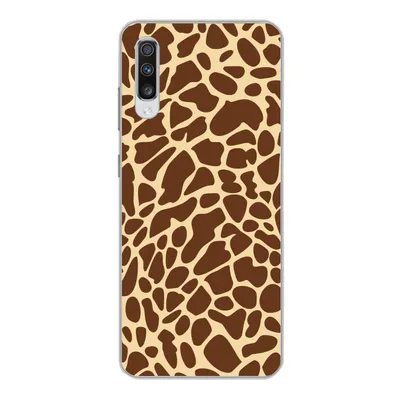 Produktbild von MuchoWow® Handyhülle Schutzhülle Hülle für Samsung Galaxy A70 Tiermotiv - Giraffe - Braun Silikon Softcase Handy Hülle - Schutzhaube