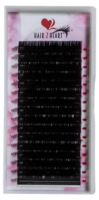 Image de hair2heart Wimpern Silk Fake Lashes Falsche Wimpern Eyelashes - C-Curl 0.07, 15mm