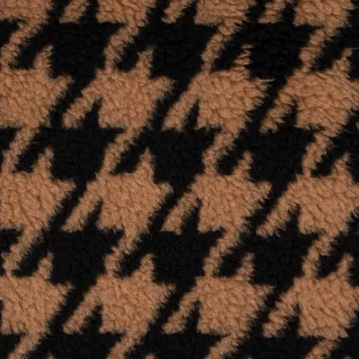 Produktbild von Fellimitat Stoff Meterware Kunstfell Teddyplüsch schwarz 1,45m