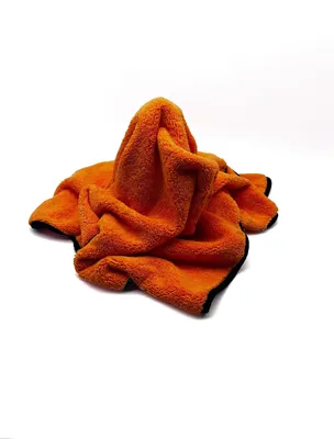 Produktbild von Oranges Microfaser Trockentuch XXL, 60x90 cm, Mikrofasertuch Autotuch mit hoher Saugkraft; fusselfreis Handtuch für Autopflege Lackpflege, orange baby