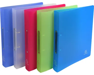 Image de Exacompta 10x Classeur 2 anneaux 30 mm PP A4 maxi Couleurs assorties 54369E