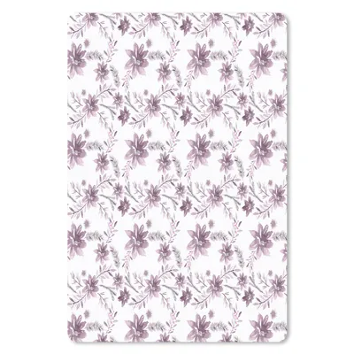 Produktbild von MuchoWow® Mauspad Mousepad Blumen - Muster - Rosa 40x60 cm - Mousepads - Maus Mat - Pad - Mausunterlage - Schreibtisch Accesoire