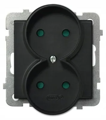 Produktbild von Ospel GP-2RRP/m/33, Schwarz, IP20, 16 A, 71 mm, 48 mm, 71 mm